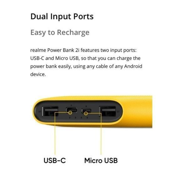 Realme Power Bank 2I 10000Mah - Powerbank Indonesia