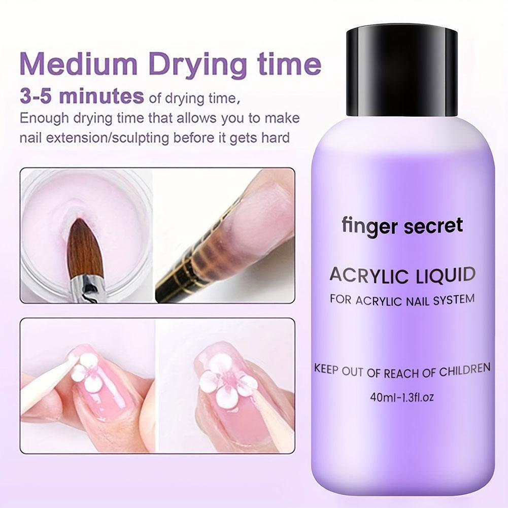 Acrylic Liquid Monomer Crystal Nails Art Carving Extension Tool Water Manicure Dry Nail Tools