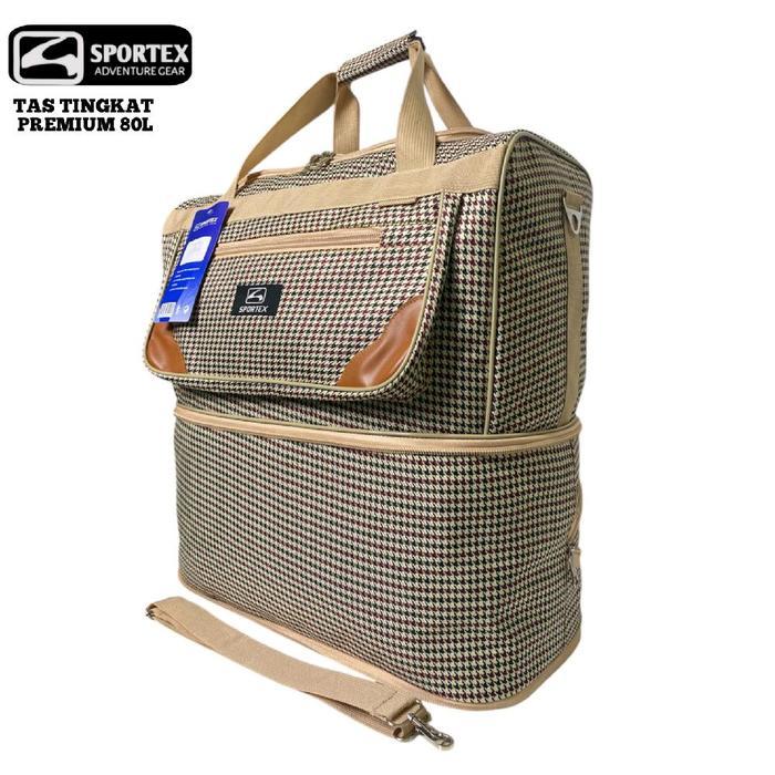 Tas Travel Sportex Tas Traveling 2 Tingkat Besar Kuat - Wanita, Pria Mudik Terbaik