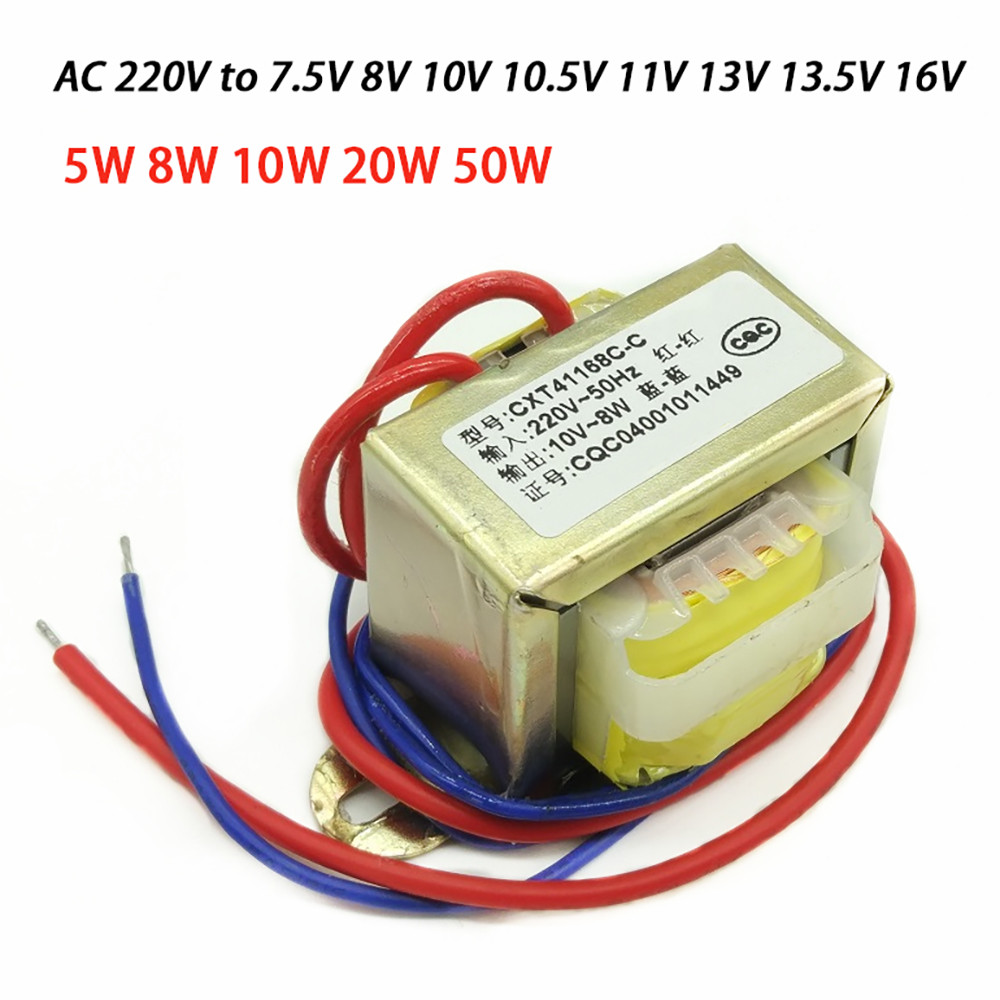 5W 8W 10W 20W 50W Power Transformer Input Ac 220V 50Hz Change Output 7.5V 8V 10V 10.5V 11V 13V 13.5V