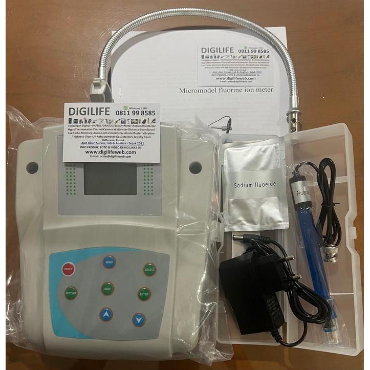 Fluoride Ion Concentration Meter Fluorometer Fluorine Water Quality Tester Laboratory Flouride PF F+