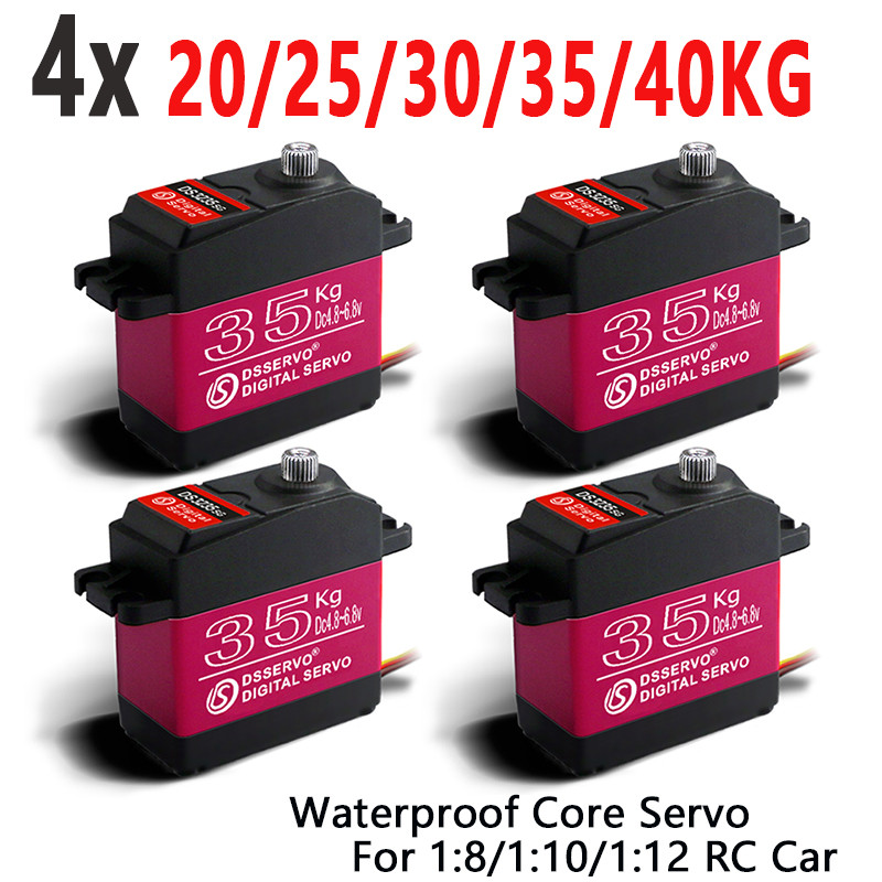 4X Waterproof Servo 20Kg 25Kg 30Kg 35Kg 40Kg High Speed Servo Pro Metal Gear Digital Servo Baja