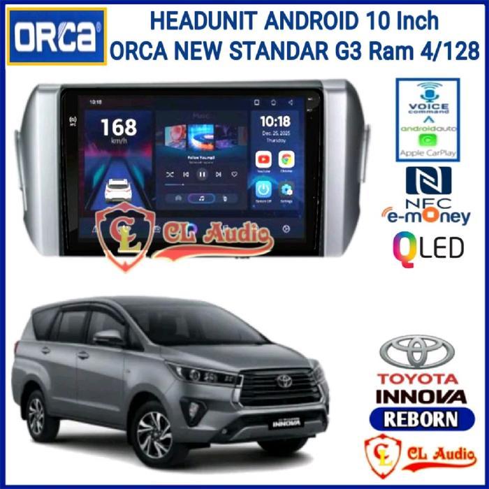 Head Unit Android 10Inch Orca Oem Inova Reborn Dsp Ips