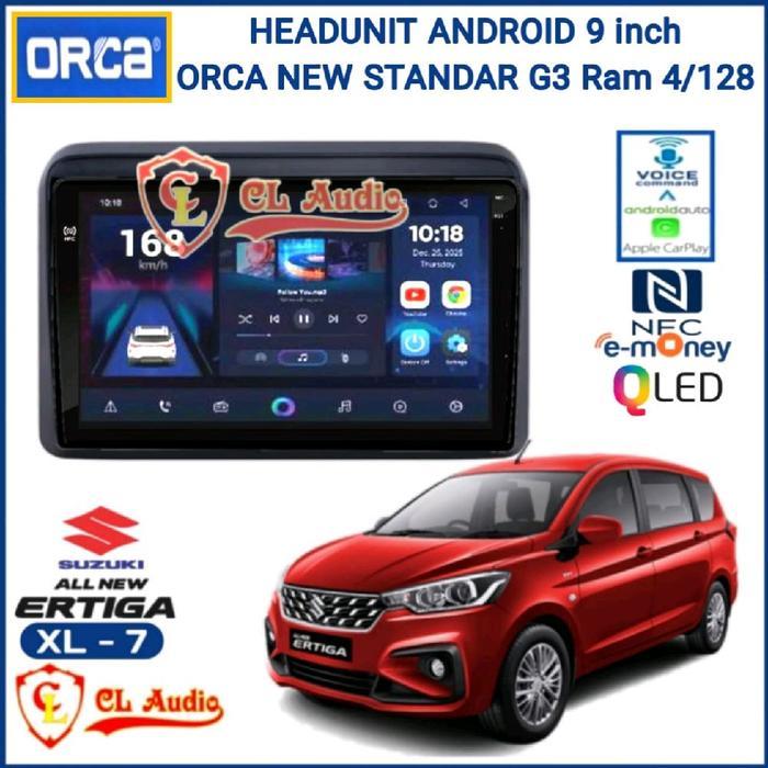 Head Unit Android Orca 9 Inch Oem New Ertiga/ Suzuki Xl7