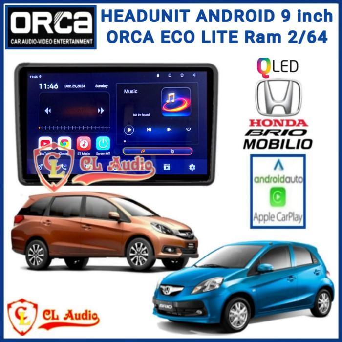 Head Unit Android Orca Eco Lite 9 Brio/Mobilio 2012-2015