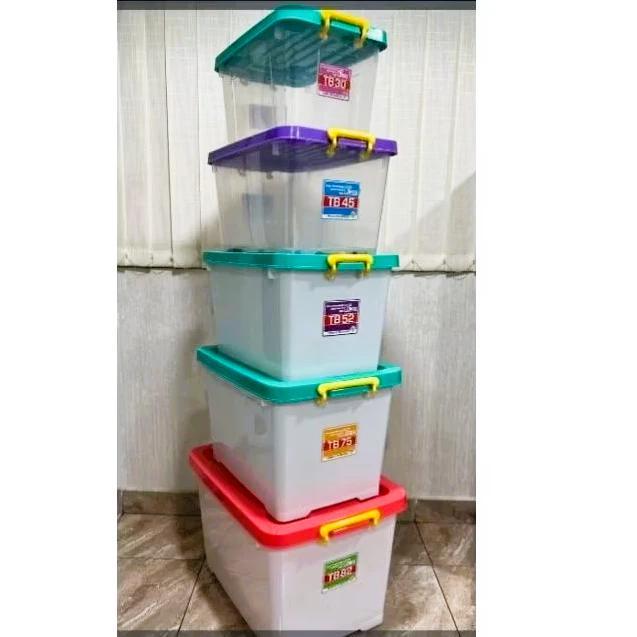 Container Box Plastik Tabitha Kotak Penyimpanan Besar Container Box Serbaguna Dengan Roda Populer
