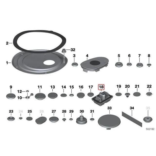 Febi BMW E90 F10 F02 F06 F12 E84 F48 X1 Jack Pad Bantalan Dongkrak - EPS