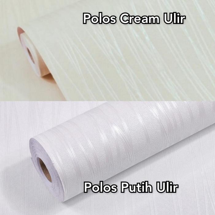 Promo Walpaper Wallpaper Wall Paper Sticker Stiker Dinding Tembok Tanpa Motif Polos Putih Hitam