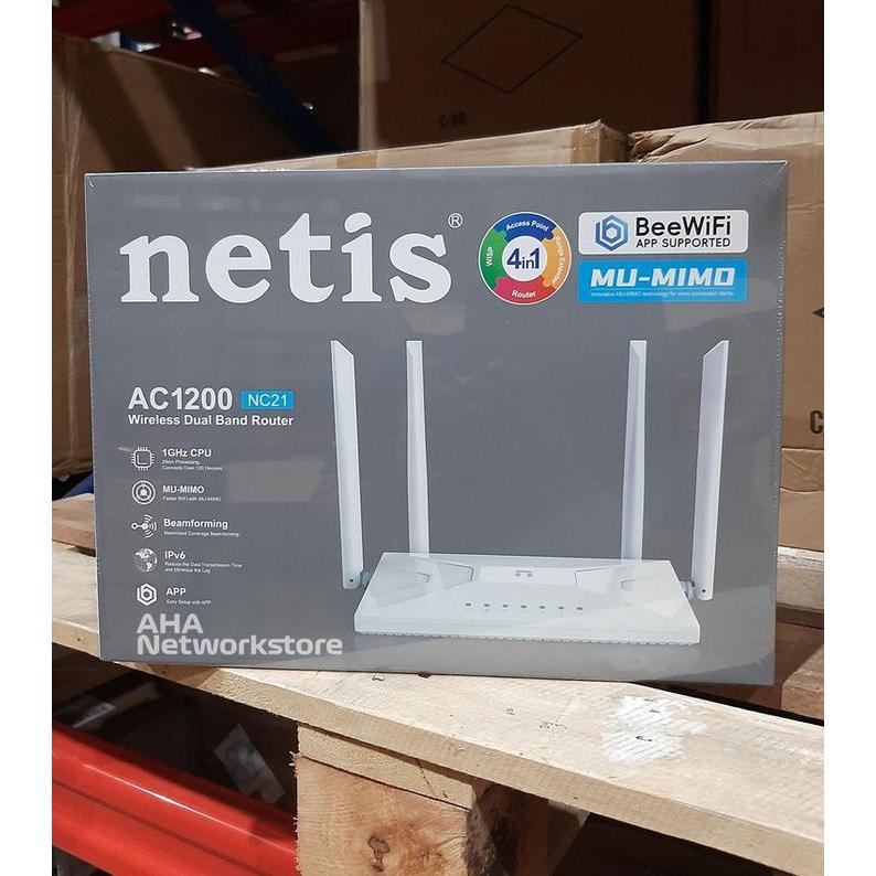 Netis Nc21 Wireless Ac1200 Dualband Netis Nc21 Wireless Dualband Router 4 Antenna Netis Nc21