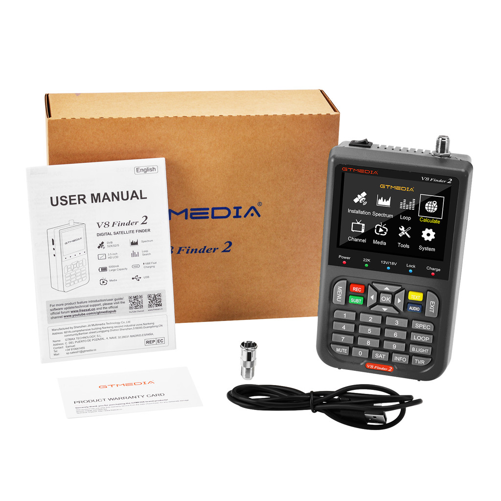 GTMEDIA V8 Finder2 DVB-S2 1080P Satellite Finder Metter V8 finder2 VS ST-5150 V8 FINDER PRO WS-6933