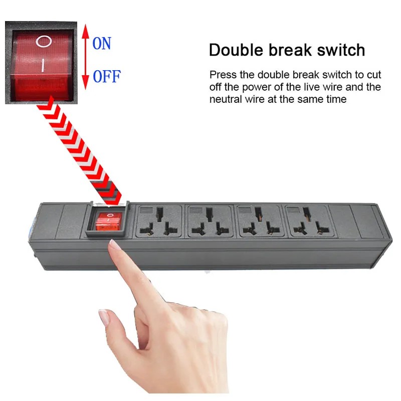2-10 AC 16A Universal standard SOCKET PDU Power Strips Schuko Powerlink box Power amplifier audio 3P