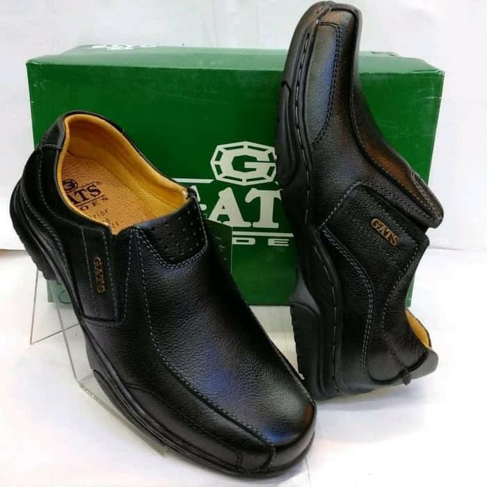 Sepatu Gats MP2601 sepatu kerja pria bahan kulit warna hitam