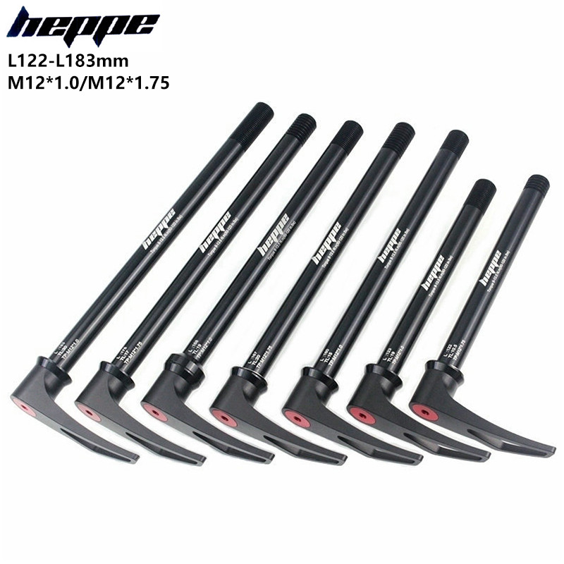 HEPPE MTB Road Bike Thru Axle Front Fork Shaft Skewers 12x100 12x110 Rear Thru Axle 12x142 12x148