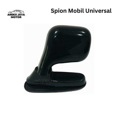 SPION KAP MESIN MOBIL UNIVERSAL HITAM CHROME SPOT MIRROR BLIND SPOT