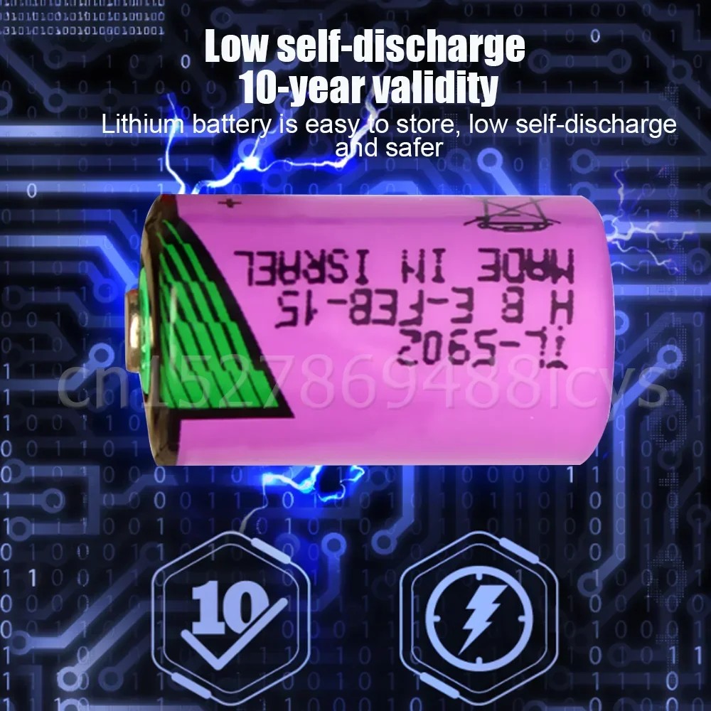 4pcs/lot For TADIRAN TL-5902 3.6V 1/2AA ER14250 LS14250 SL350 14250 Primary Lithium Battery For PLC