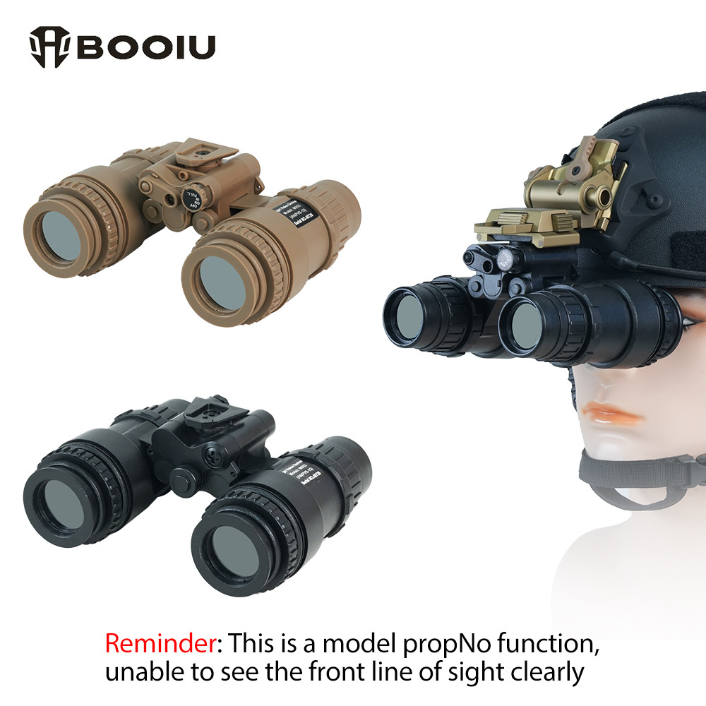 BOOIU Tactical PVS-15 Binocular Night Vision Goggles NVG CS Sports Helmet Accessory ABS Night Vision