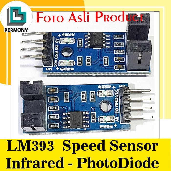 "New" LM393 Speed Sensor Infrared Photodiode counter kecepatan