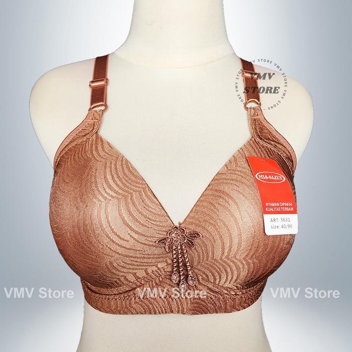 Bh Jumbo Tanpa Kawat Busa Tipis Misslily 3631 Cup C Bh Wanita Kait 3 Embossed Cantik