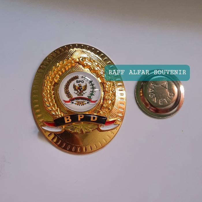 PIN BPD LOGO BARU MODEL OVAL PADI KAPAS MAGNET