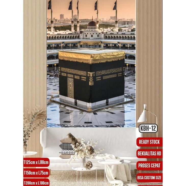 WALLPAPER ISLAMI  Wallpaper dinding dekorasi ruangan tema kakbah madinah stiker dinding kakbah