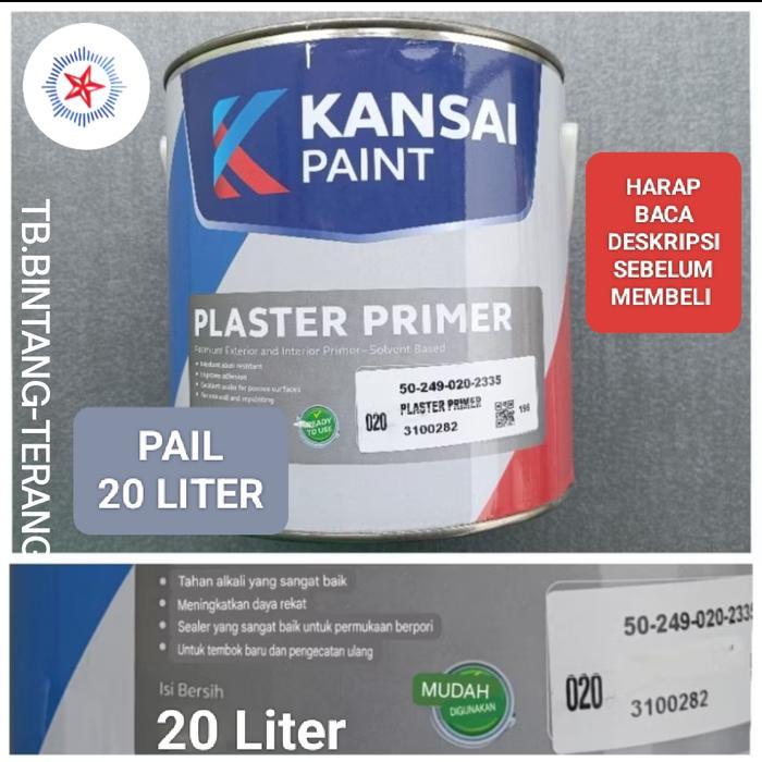 PLASTER PRIMER PAIL 20 LITER CAT DASAR TEMBOK PREMIUM KANSAI PAINT