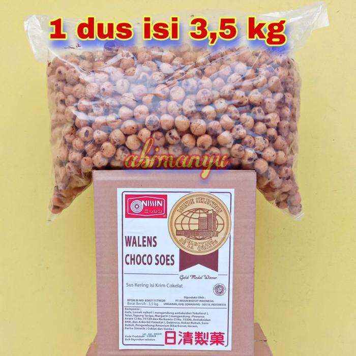 3,5 kg WALENS NISSIN CHOCO SOES - SUS COKLAT NISSIN 1 DUS
