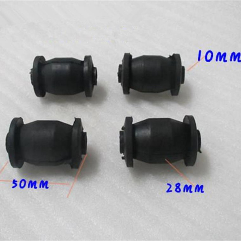 4 Pcs 50X28X10mm Rocker Bushing Rubber Sleeve Damper Shock Damping For JIANSHE 250 400 ATV 250cc