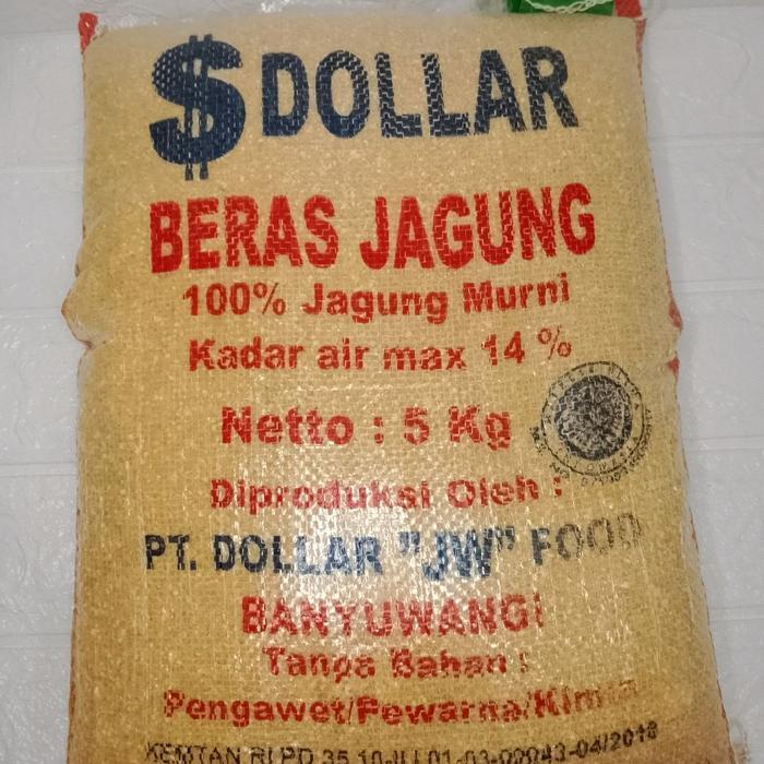5 kg / karung beras jagung dollar / beras jagung super / beras jagung pulen / beras jagung premium