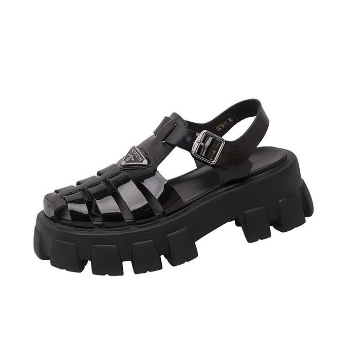 Sepatu sandal wedges Wanita wedges FELI Premium gladiator Jelly Karet