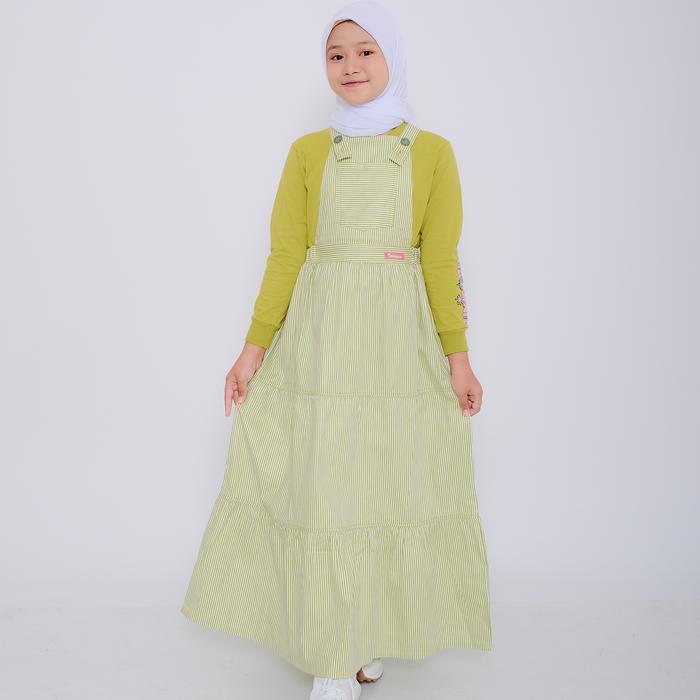 SHIBAKIDS OVERALL ANAK PEREMPUAN KAOS GAMIS KOTAK NYAMAN KOMBINASI SABLON CANTIK SALUR SETELAN