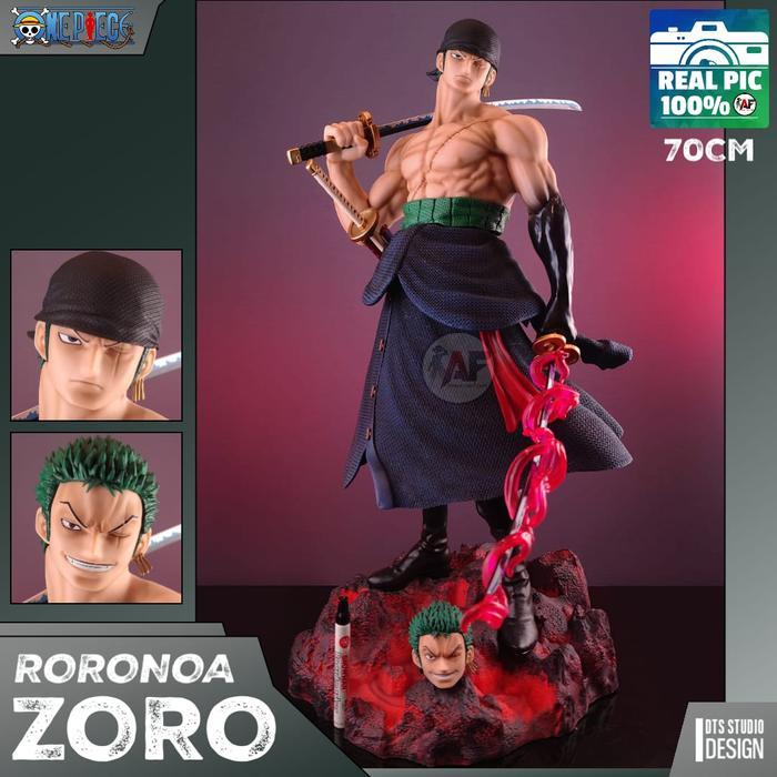 Statue Action Figure One Piece Roronoa Zoro DTS studio BIG 70cm Design Recast