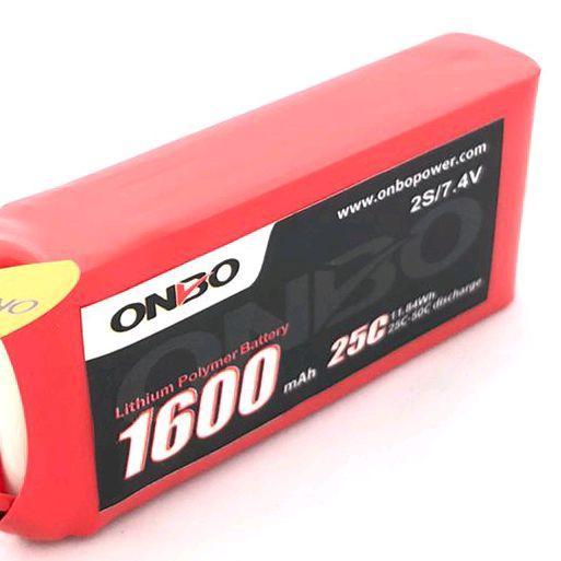 LIPO 2S 7.4V 1600MAH 25-50C ONBO POWER - KONEKTOR LIPO DAPAT DIPASANG - TOY, CONTROL, REMOTE