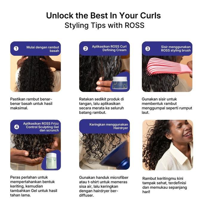 Ross Curl Defining Cream Untuk Rambut Keriting
