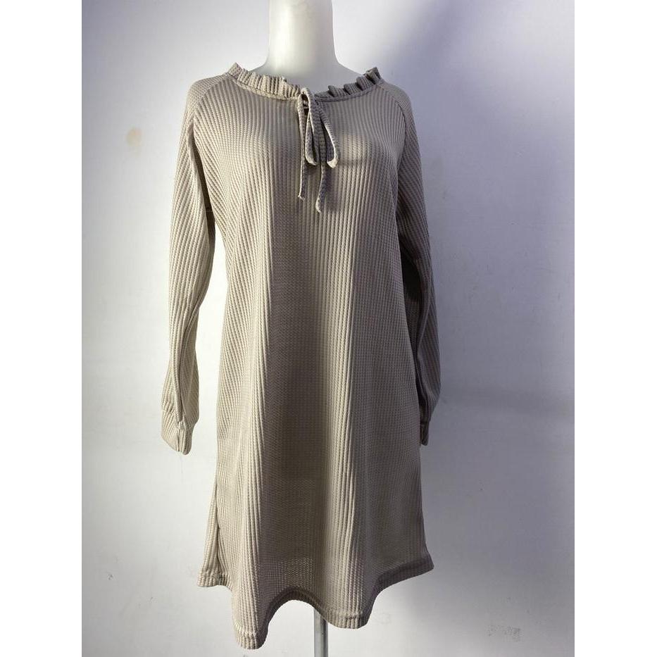 Flowy Tunik // Tunik Wanita Kekinian Bahan Knit Waffle Adem