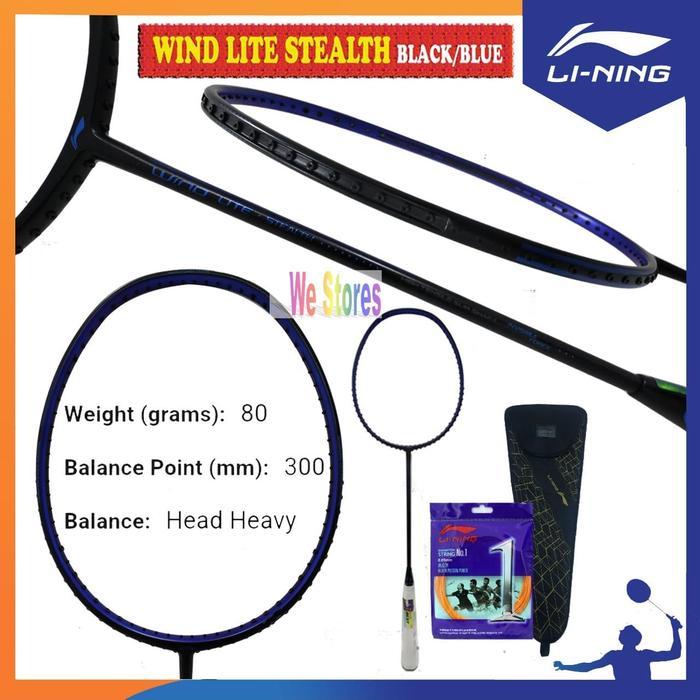 Li-Ning Wind Lite Stealth Raket Badminton Lining Wind Lite Stealth