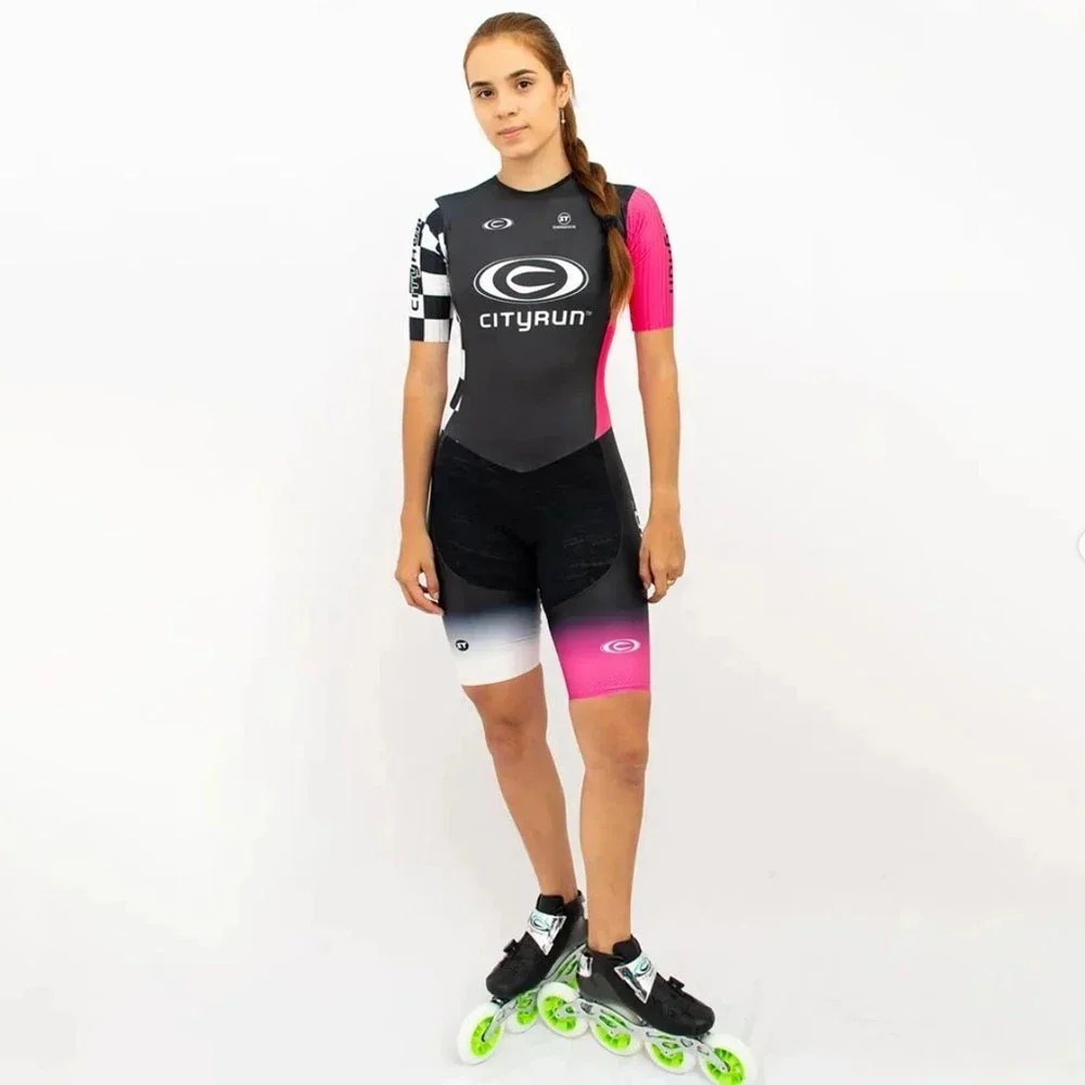 Cityrun Oficial Speed Skating Unisex Skates Suit Triathlon Speed Inline Roller Skate Monkey Skinsuit