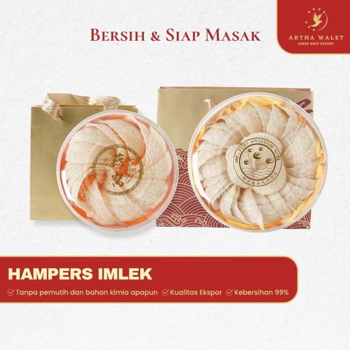 PREMIUM Hampers Imlek CNY Lunar - Parcel Sarang Burung Walet Bird Nest Walet / Hadiah / Gift Kolega