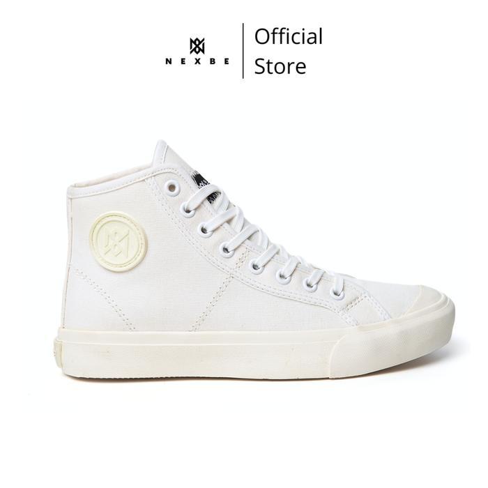 Aerostreet - Timeless High Offwhite Sepatu Sneakers Casual Pria Wanita Shoes Black Snekers Kerja