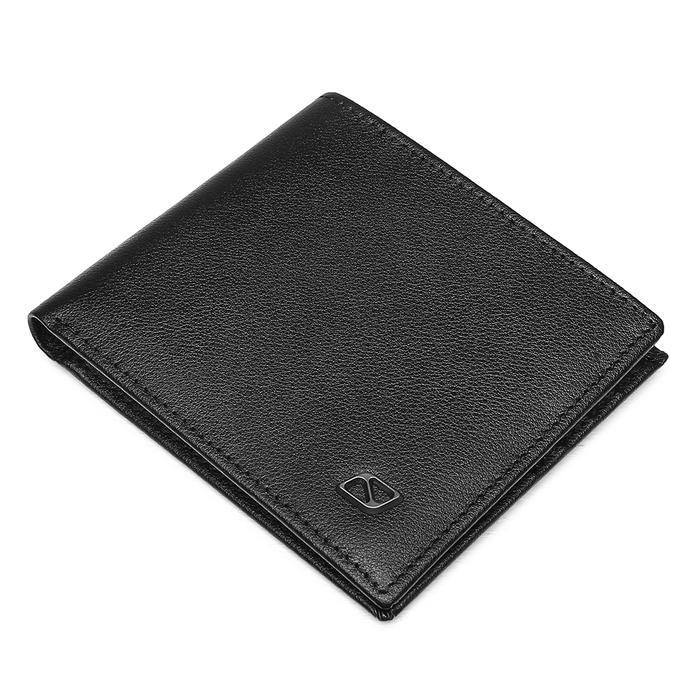 Aerostreet - Clive Dompet Pria Lipat Kulit Asli - Free Box Exclusive Hitam Id Kartu