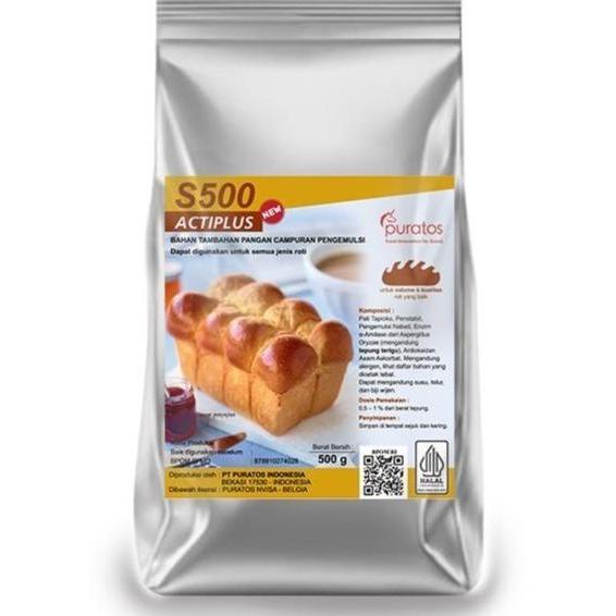 PURATOS S500 ACTIPLUS BREAD IMPROVER S-500 BREAD EMULSIFIER PELEMBUT ROTI