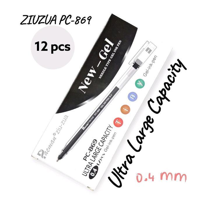 Pulpen murah isi 12 pcs Pulpen Gel Hitam/Pulpen Basah/Pulpen Cair/ Stationery/Tinta Hitam Pena