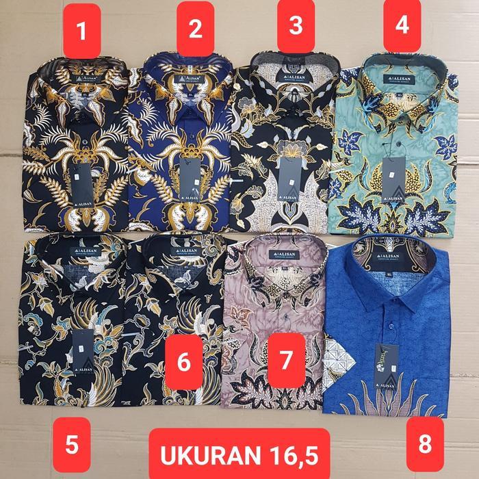 s7 Kemeja batik Alisan lengan pendek original reguler fit uk 16,5