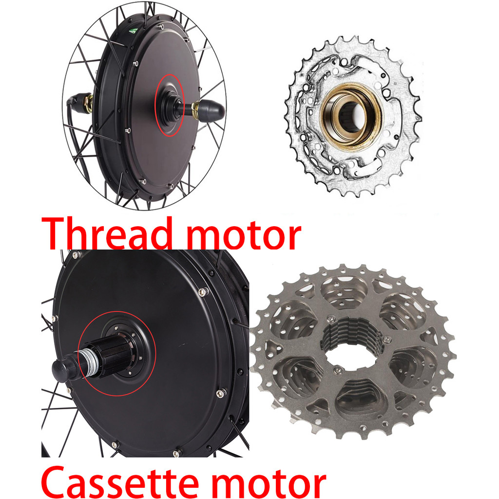 CSC Electric Bike Conversion Kit 36V 250W-500W 48V 1000W-1500W Hub Motor for 24''-29'' 700C Wheels