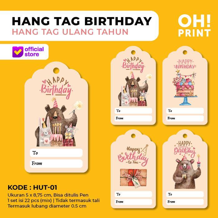 Hang Tag Ulang Tahun Birthday Hang Tag