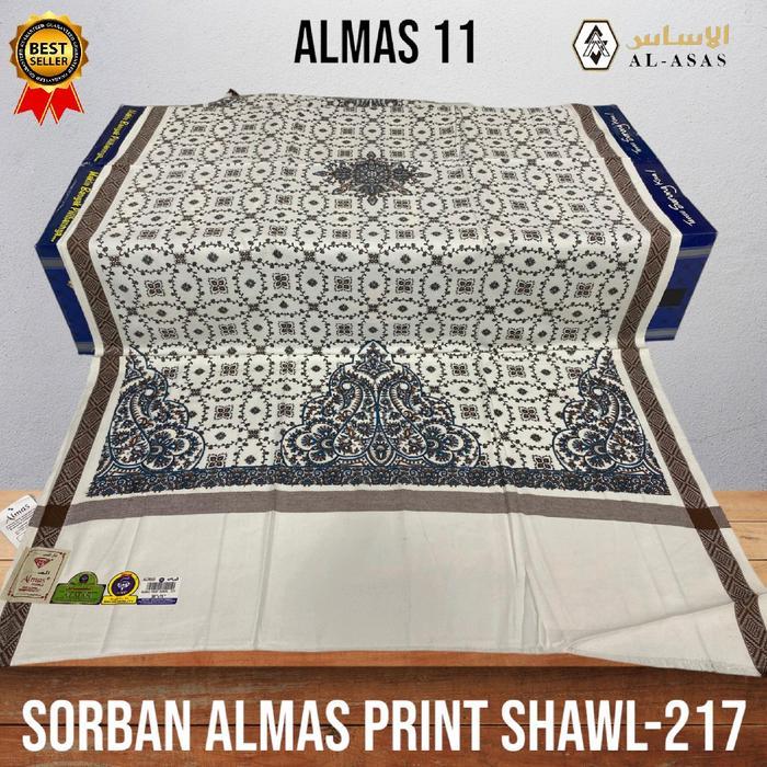 AL ASAS Sorban Yaman Ridha Yaman Sorban Almas Print Shawl 217