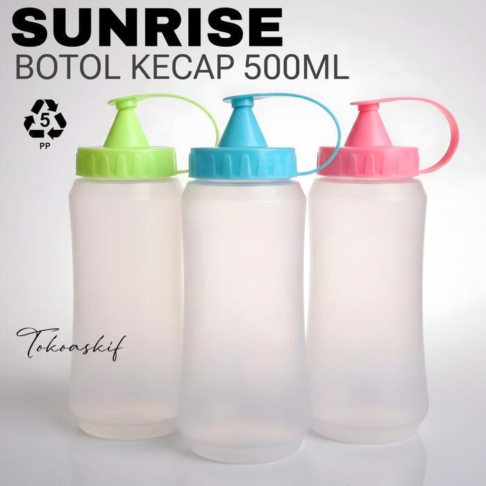 SUNRISE - BOTOL KECAP 500ML BOTOL SAOS BOTOL PLASTIK 500ML