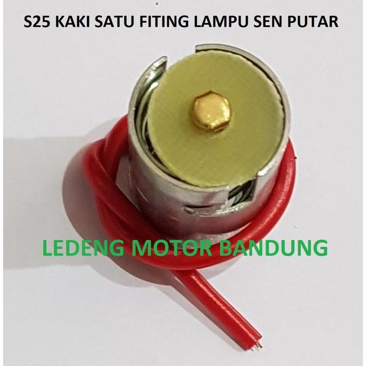 S25-1 Fiting Lampu Sen S25 Motor Mobil Switch Saklar Soket Lamp Sein