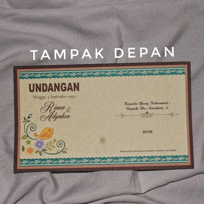 Undangan Blangko kosong ERBA 88188 isi 100 Lembar