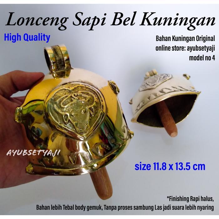 Lonceng Sapi Kuningan 04 kluntung Lonceng Kuningan Sapi klonong lonceng pagar kambing Bel Sapi no4