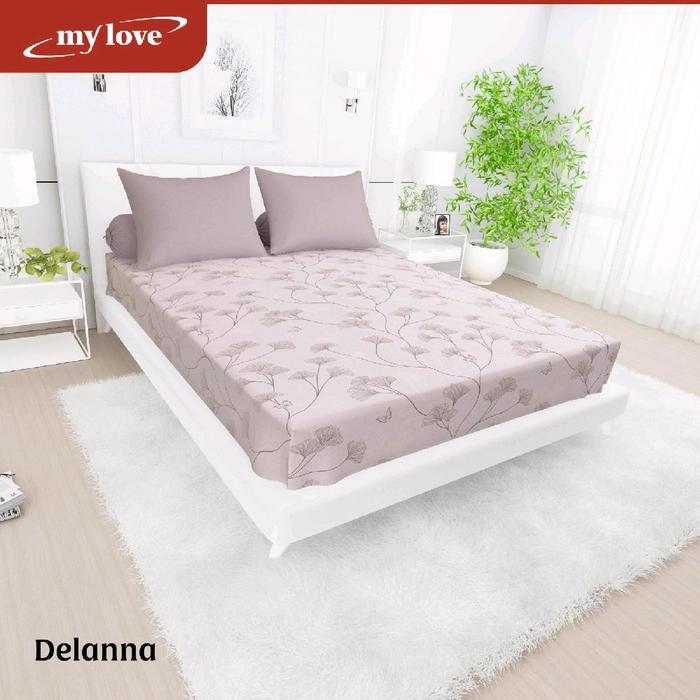 Sprei My Love Ukuran 180X200 Motif Delanna